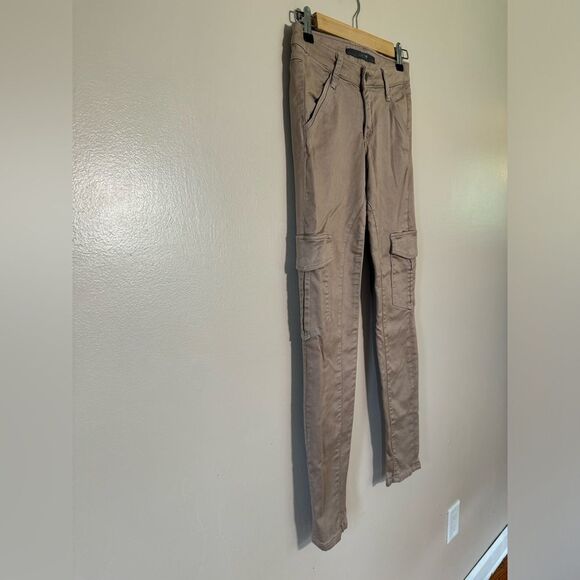 SALE! Brown Joe’s Casual Moto Cargo Super Skinny Pants Size 25 EUC - Picture 4 of 7